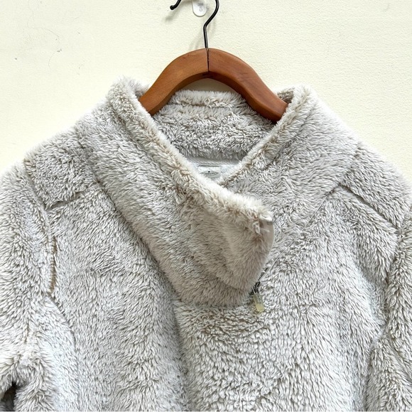 St John's Bay Active Short Pile Faux Fur Fleece Moto Pullover Sweater, Size M - Picture 4 of 15